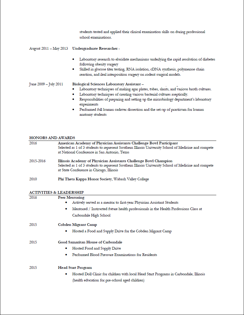 Physician Cv Example Physician Assistant Resume Medgeeks Looking 